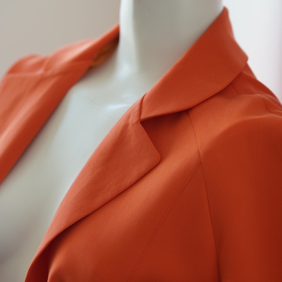 1990's Citrus Custom Silk Coat with yellow lining - Size 2-4 - Picture 3 of 7